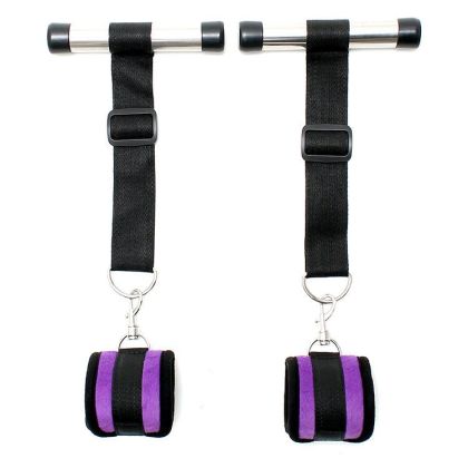 Softbondage Türfessel-Set, lila/schwarz Softbondage Türfessel-Set, lila/schwarz
