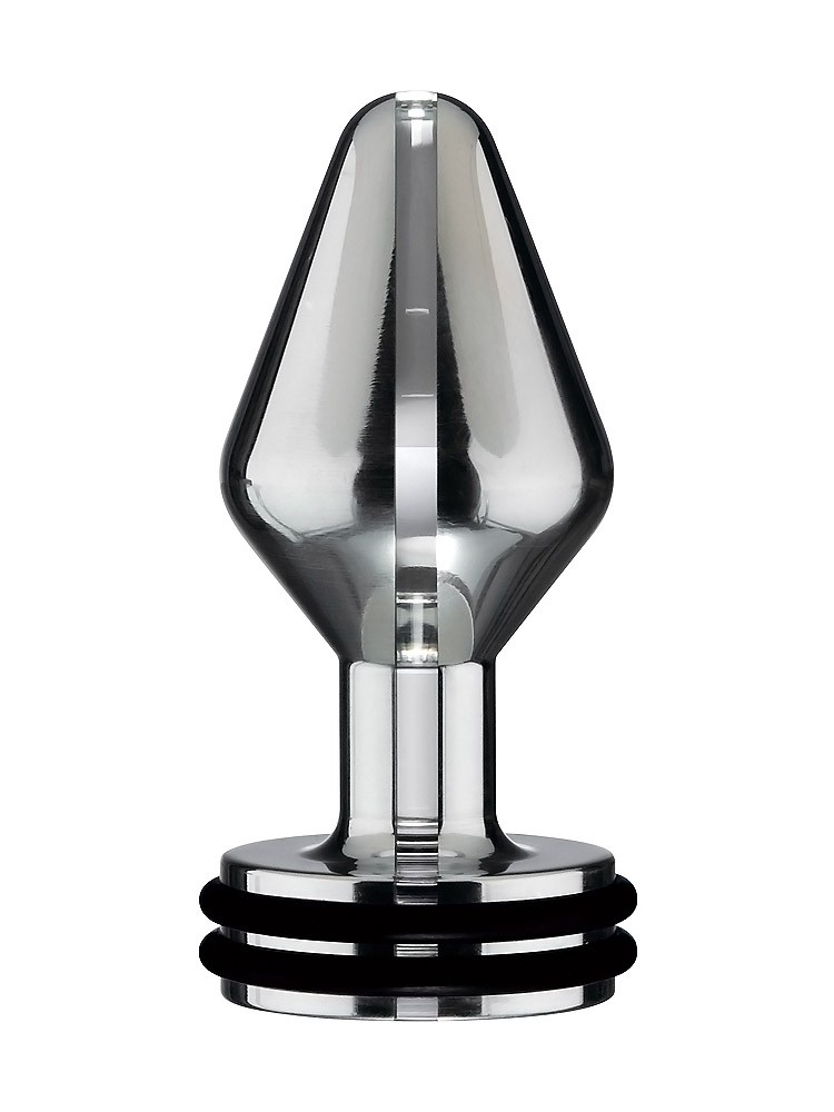 ElectraStim Mini: Elektro-Analplug, silber/schwarz