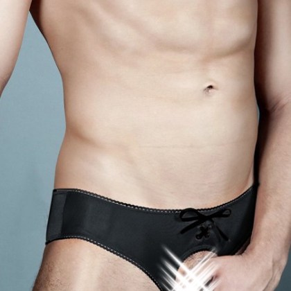 Spitzenjunge Blackline Boris: Ouvert-Hipster, schwarz (S) Spitzenjunge Blackline Boris: Ouvert-Hipster, schwarz (S)