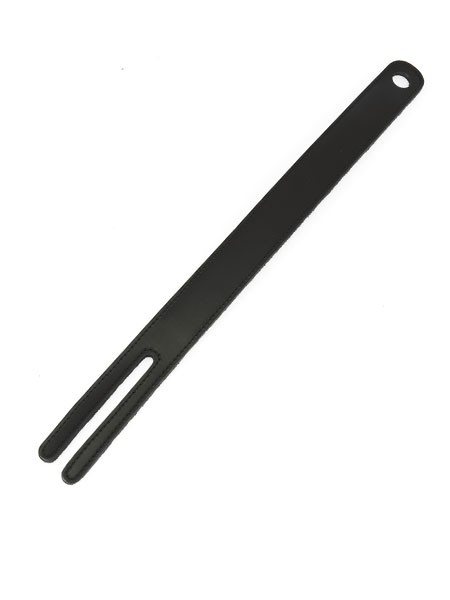 Lederklatsche U-Gabel, schwarz