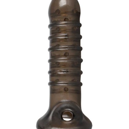 Rebel Dick & Ball Sleeve: Penishülle mit Hodenring, schwarz Rebel Dick & Ball Sleeve: Penishülle mit Hodenring, schwarz