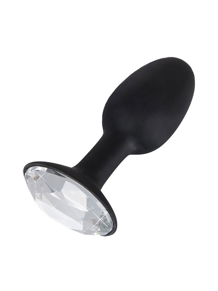 Diamond Silicone Plug Small: Analplug, schwarz