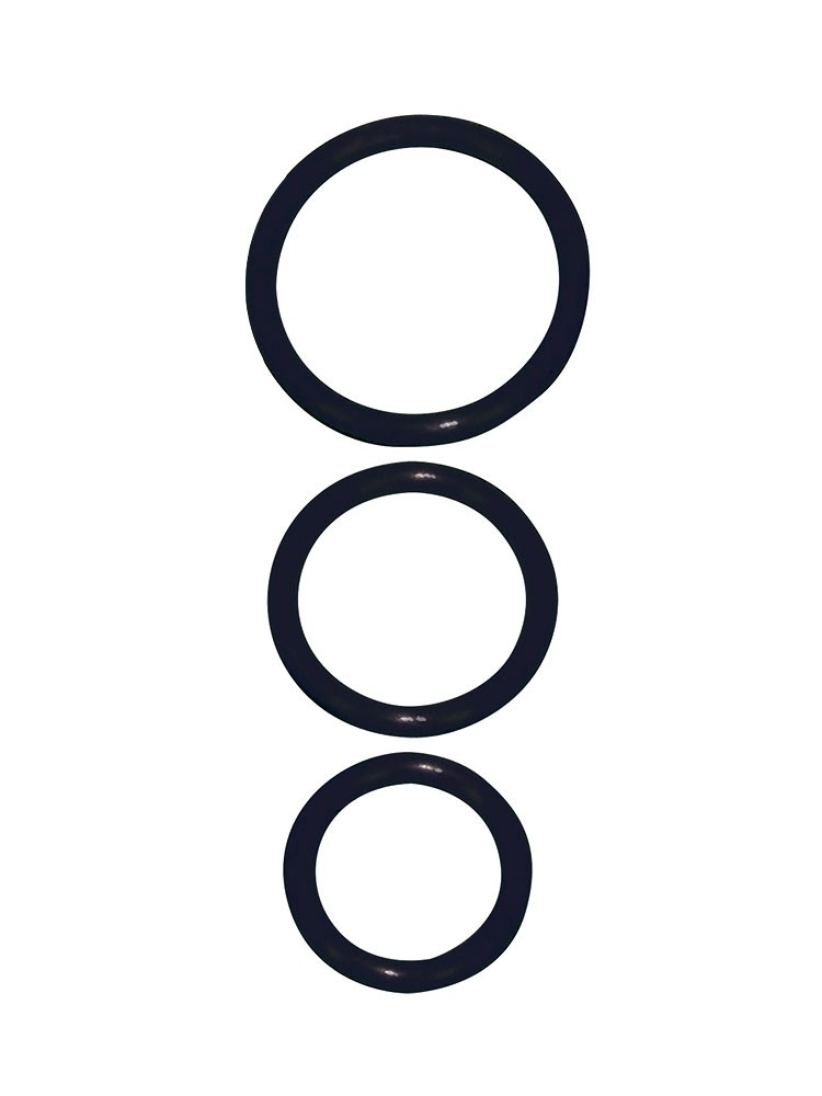 Penisring-Set, schwarz