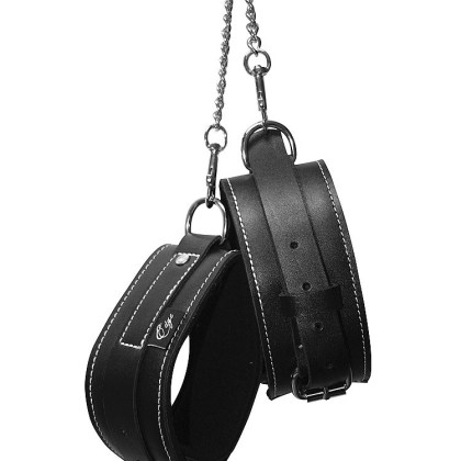 Sportsheets Edge Leather Ankle Restraints: Leder-Fußfesseln, schwarz Sportsheets Edge Leather Ankle Restraints: Leder-Fußfesseln, schwarz