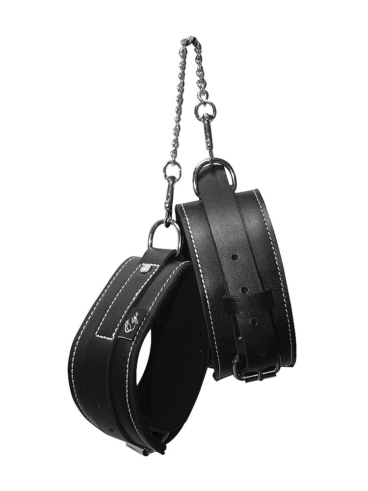 Sportsheets Edge Leather Ankle Restraints: Leder-Fußfesseln, schwarz