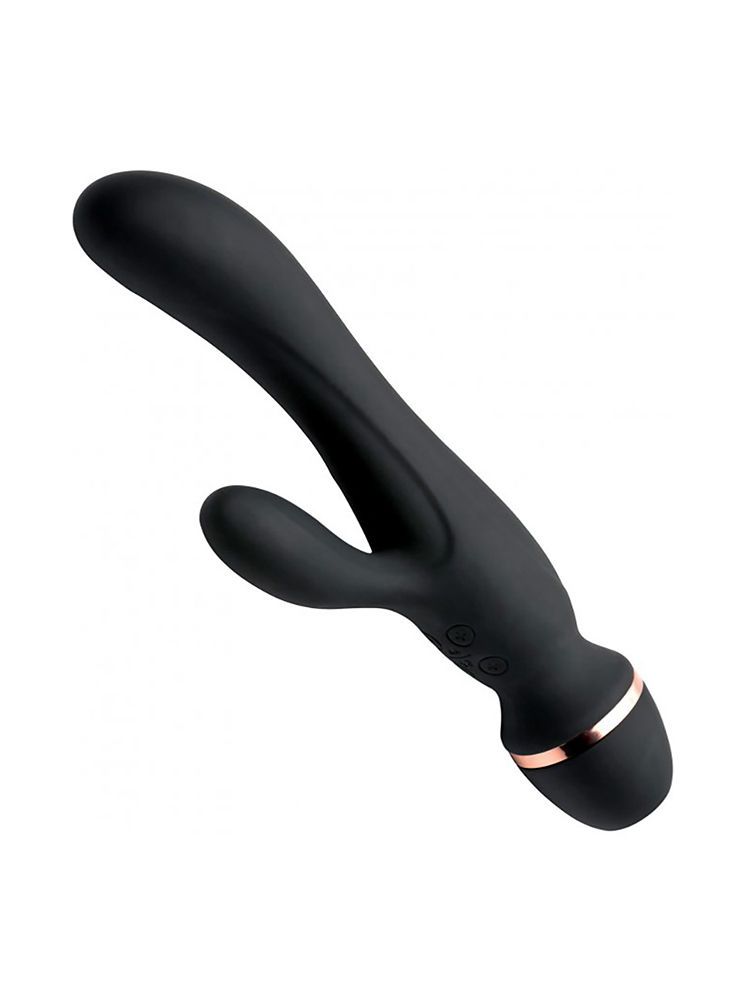 Shegasm Supreme 3-in-1: saugender Bunnyvibrator, schwarz