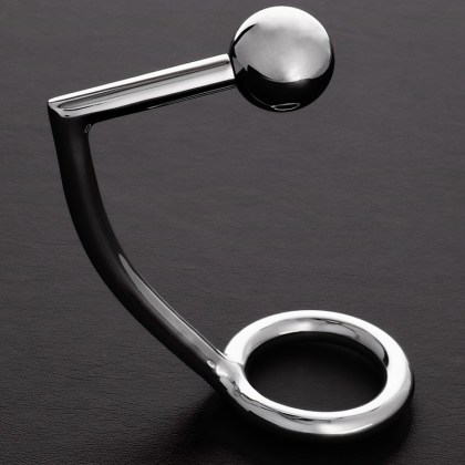 Triune Intruder with C-Ring: Edelstahl-Penis-/Hodenring mit Analkugel (40mm) Triune Intruder with C-Ring: Edelstahl-Penis-/Hodenring mit Analkugel (40mm)