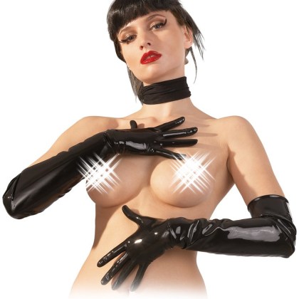 Latex-Handschuhe, schwarz (XL) Latex-Handschuhe, schwarz (XL)