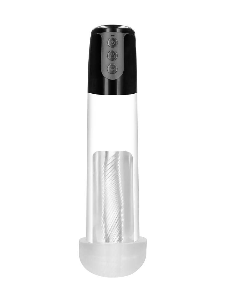 Pumped Automatic Cyber Pump with Masturbation Sleeve: Penispumpe, transparent