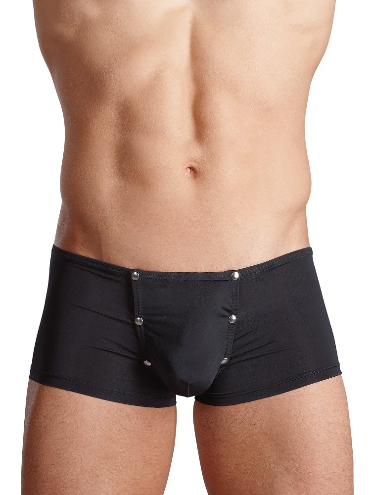 Pant mit Druckknöpfen, schwarz (S)