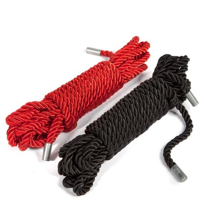 Fifty Shades Of Grey: Restrain Me Bondageseil-Set (2x 5 m), schwarz/rot Fifty Shades Of Grey: Restrain Me Bondageseil-Set (2x 5 m), schwarz/rot