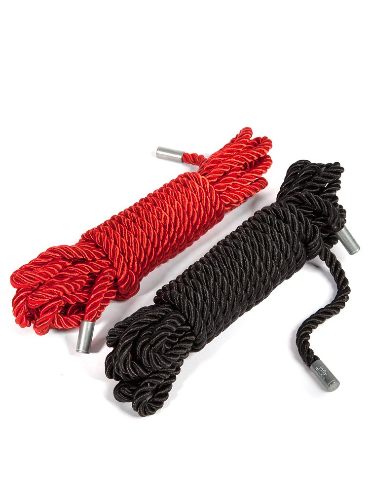 Fifty Shades Of Grey: Restrain Me Bondageseil-Set (2x 5 m), schwarz/rot