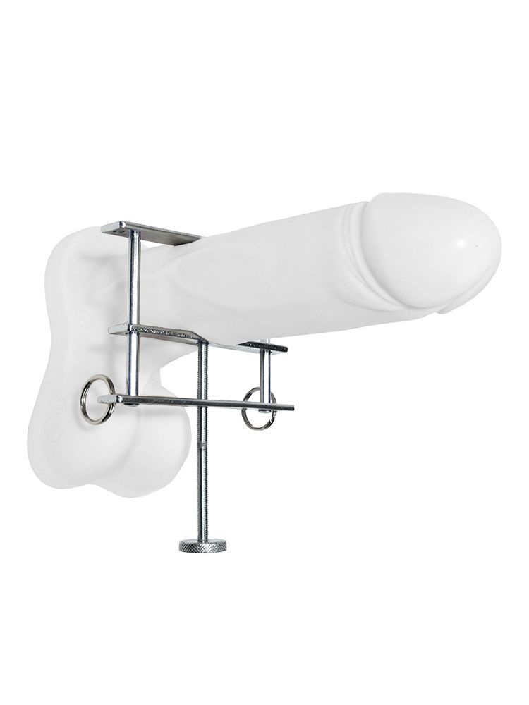 Penis-Hoden-Schraubzwinge, silber