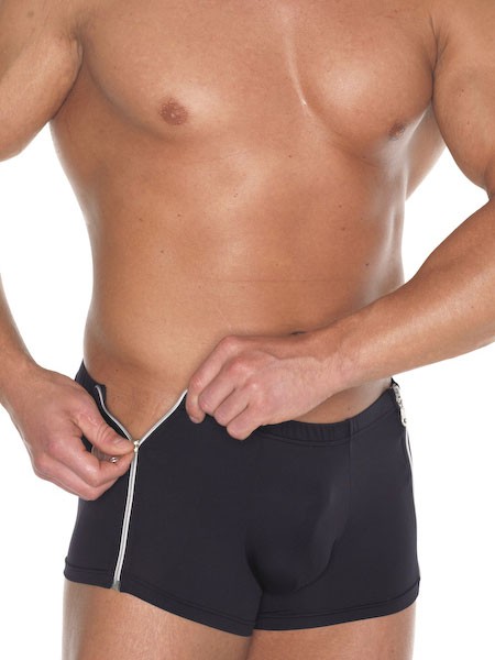 Zip Zap: Zip-Short, schwarz (One Size)