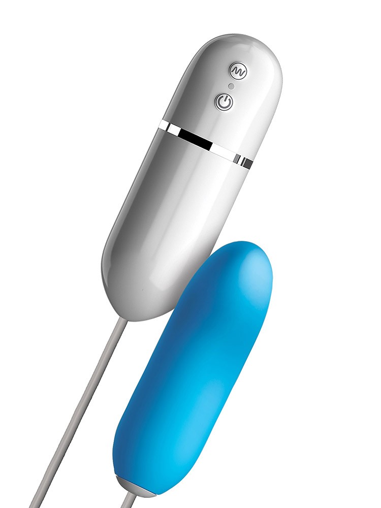 Crush Gum Drop: G-Punkt Vibrator mit Fernbedienung, blau