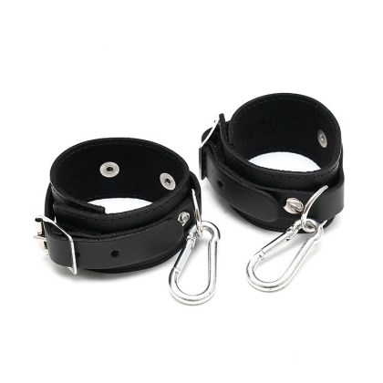 Leder-Handfesseln, schwarz Leder-Handfesseln, schwarz