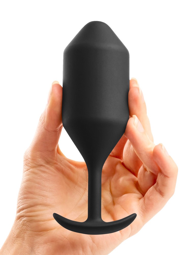 B-Vibe Snug Plug 4: Analplug, schwarz