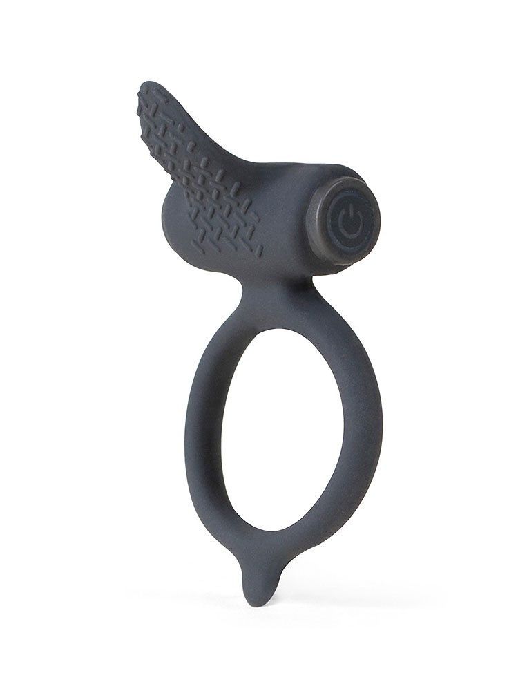 B Swish Bcharmed: Vibro-Penisring, anthrazit