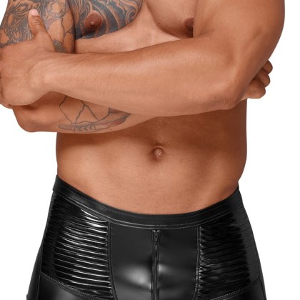 Noir Handmade: Wetlook-Zippant H054, schwarz (M) Noir Handmade: Wetlook-Zippant H054, schwarz (M)