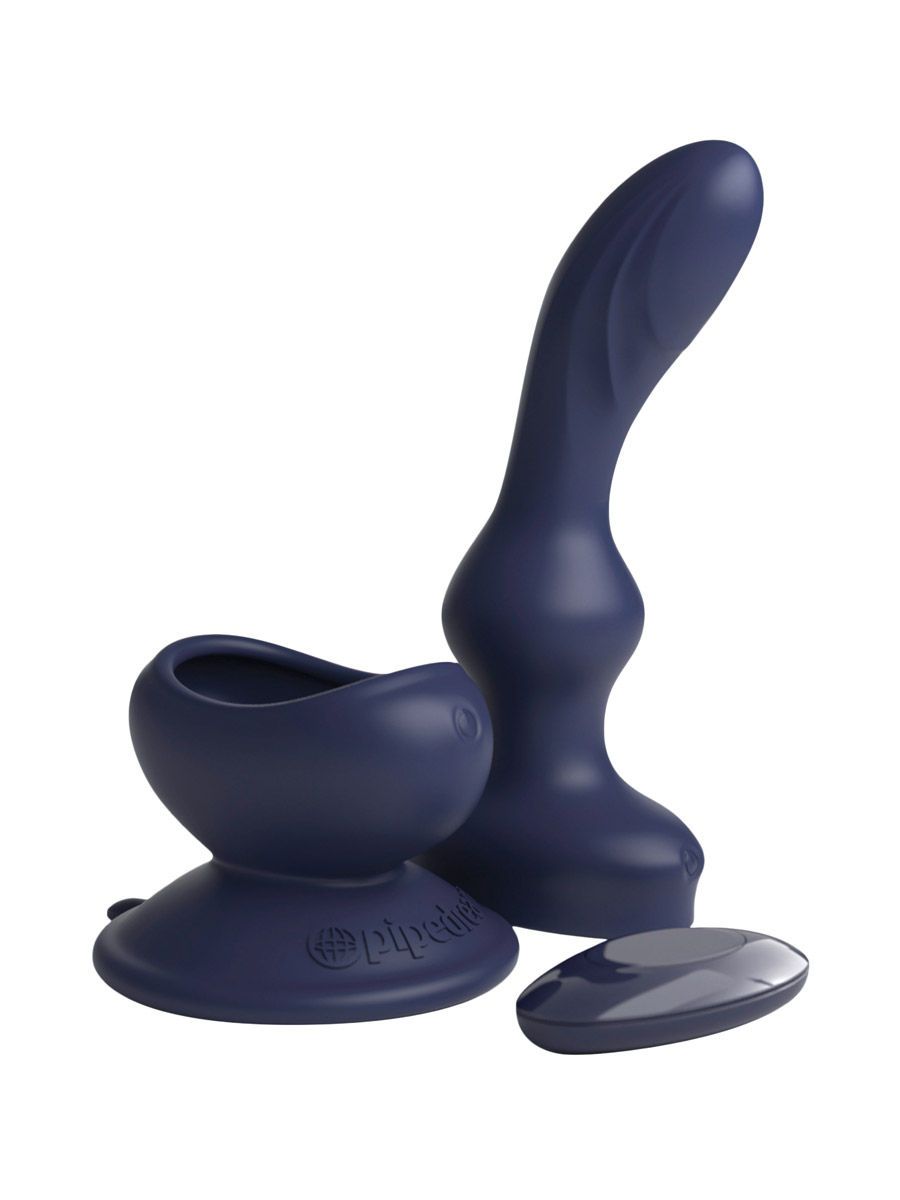 Threesome Wall Banger P-Spot: Vibro-Analplug, blau