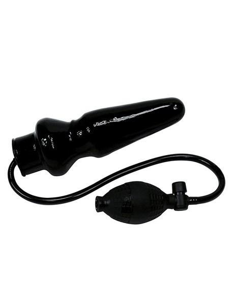 Pump-Analplug mit Ballpumpe (19cm), schwarz