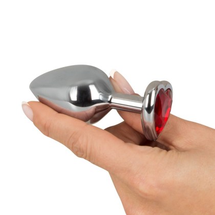 Diamond Anal Plug Medium: Aluminium-Analplug mit Schmuckstein Diamond Anal Plug Medium: Aluminium-Analplug mit Schmuckstein