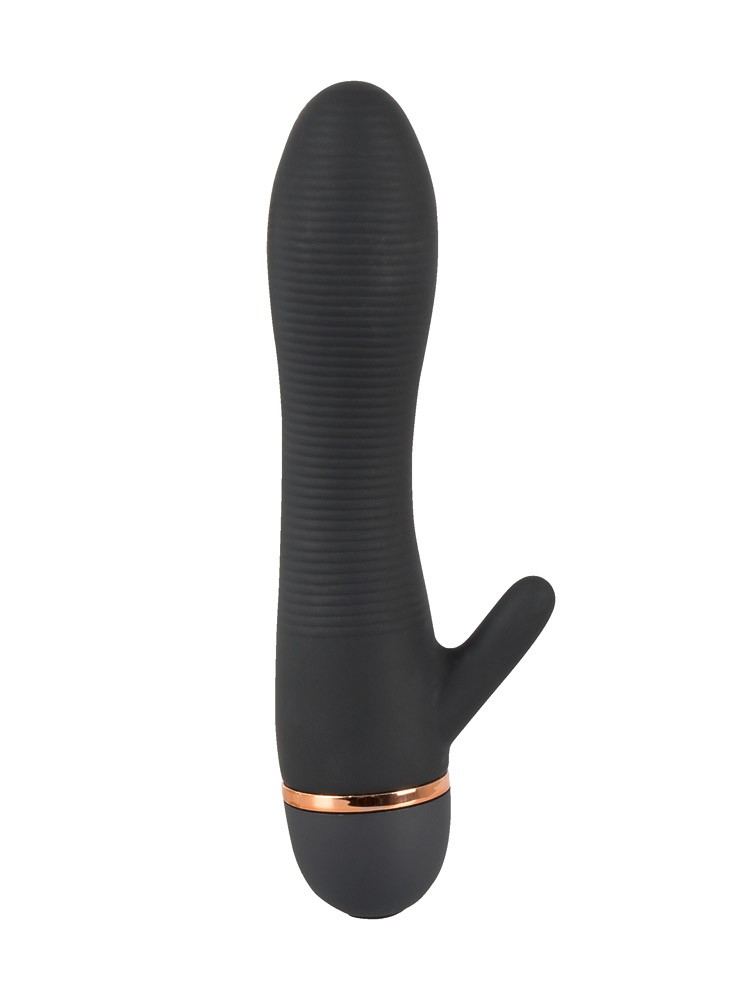 Bendy Ripple Clit: Bunny-Vibrator, schwarz