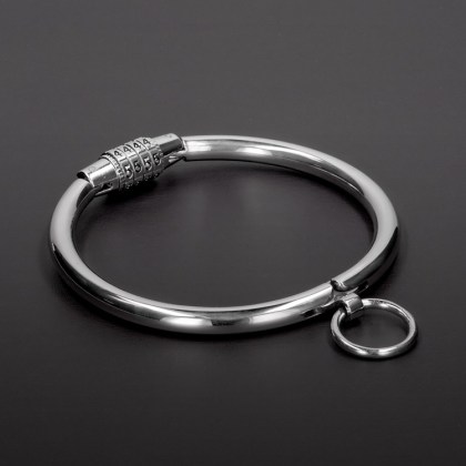 Triune Collar with Combination Lock: Edelstahl-Halsfessel (L) Triune Collar with Combination Lock: Edelstahl-Halsfessel (L)