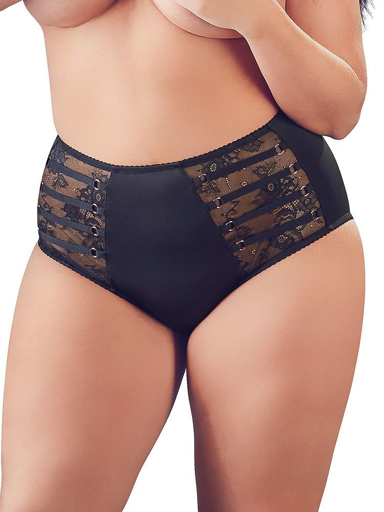 Longline-Slip, schwarz/roségold (3XL)