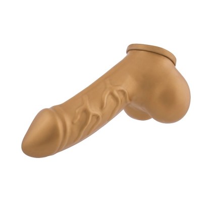 Toylie Danny: Latex-Penis-Hodenhülle, gold Toylie Danny: Latex-Penis-Hodenhülle, gold