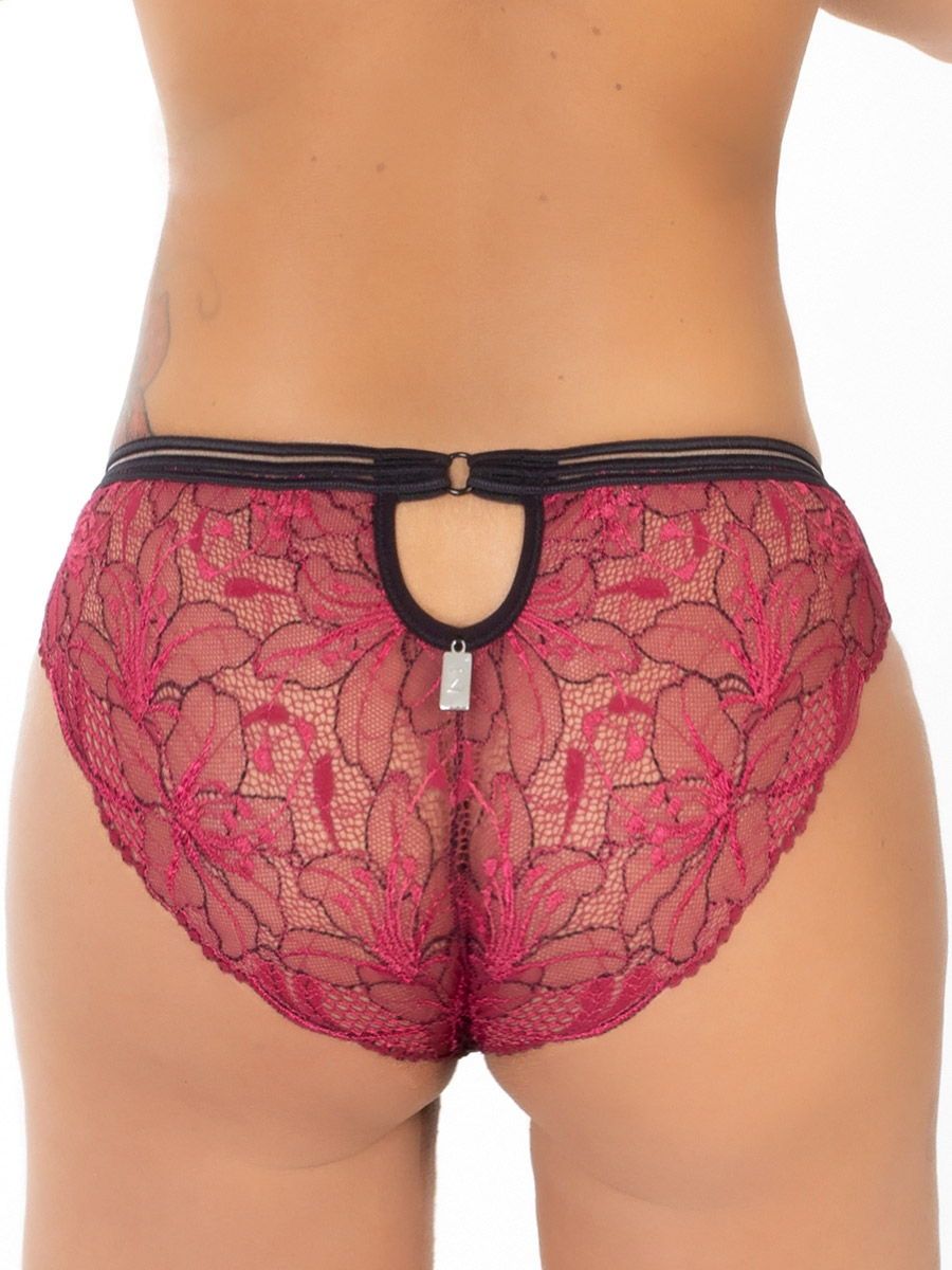 Eros Veneziani Sofia: Slip, bordeaux/schwarz (M/L)