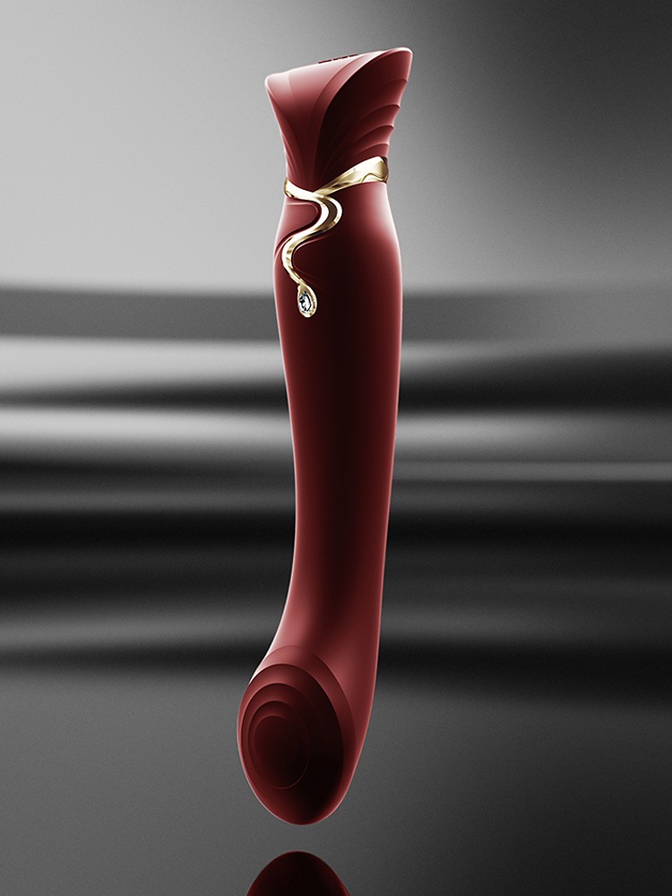 Zalo Queen: G-Punkt-/Pulse-Wave-Vibrator, rot