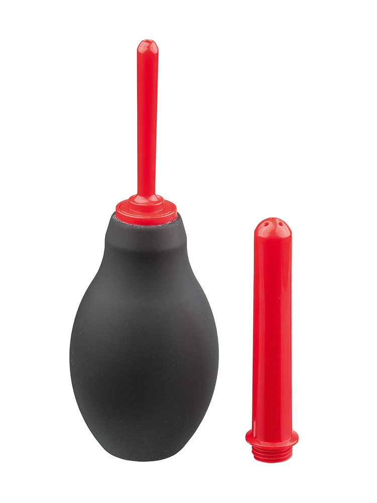 Malesation: Analdusche, schwarz-rot