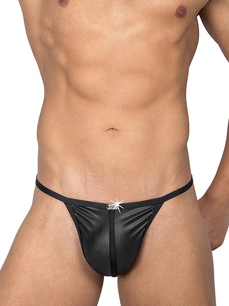 Eros Veneziani Alessio: Ministring, schwarz (L/XL)