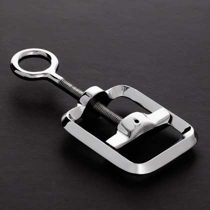 Triune Ball Crusher: Edelstahl-Hoden-Schraubzwinge Triune Ball Crusher: Edelstahl-Hoden-Schraubzwinge