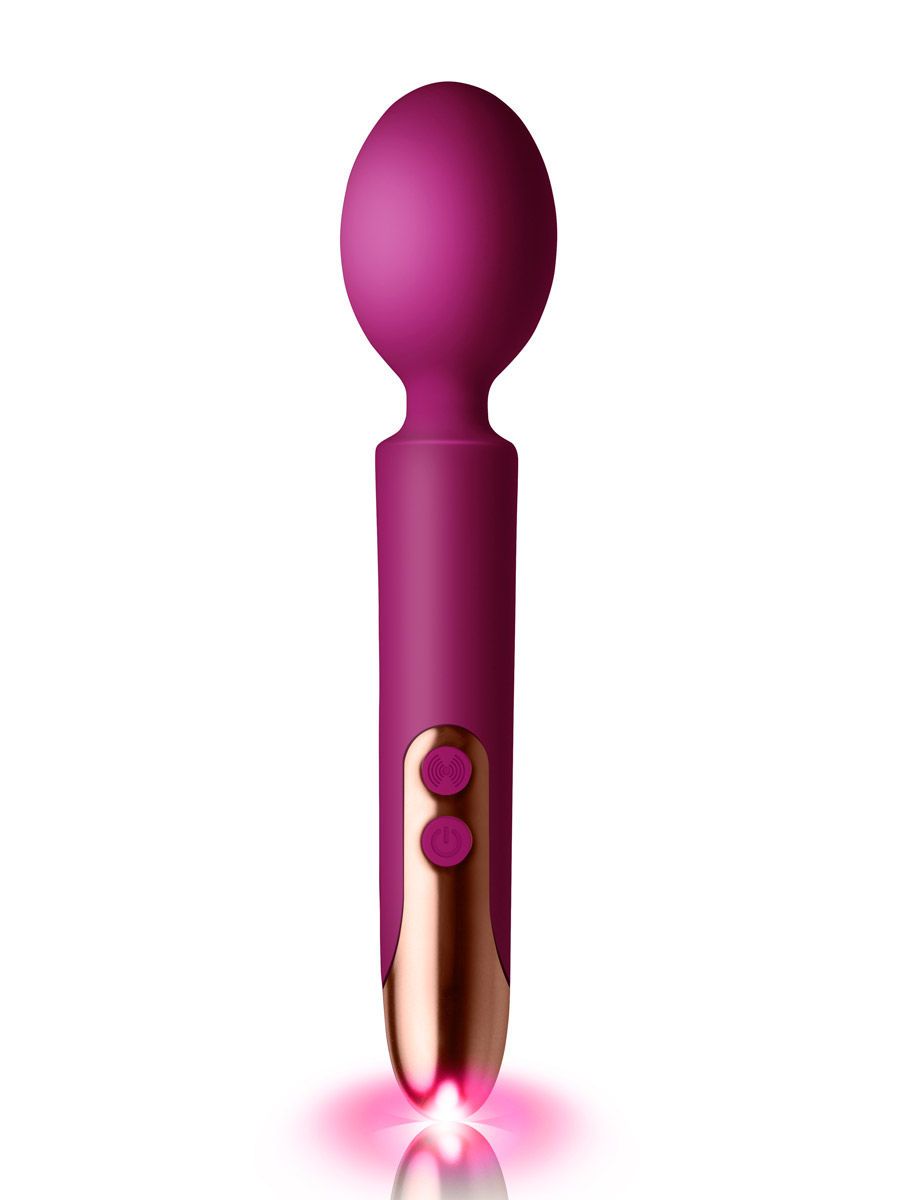 Rocks-Off Oriel Rechargeable Wand: Wandvibrator, lila/roségold