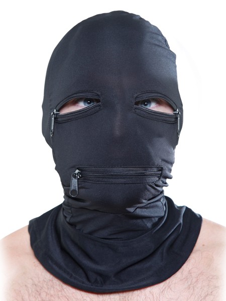 Fetish Fantasy: Kopfmaske mit Reißverschlüssen