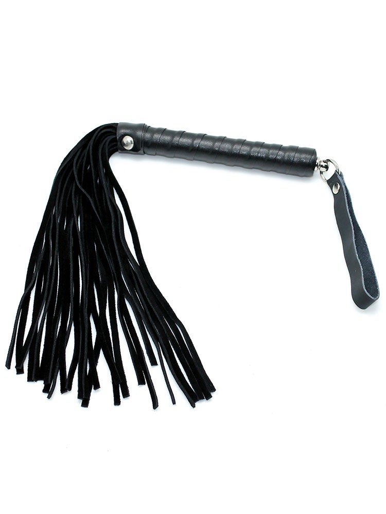 Leder-Peitsche, schwarz