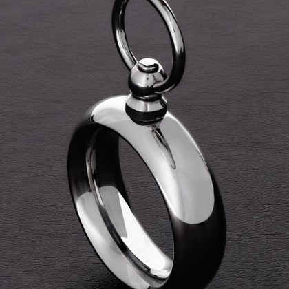 Triune Donut Ring with O-Ring: Edelstahl-Penisring (55mm) Triune Donut Ring with O-Ring: Edelstahl-Penisring (55mm)