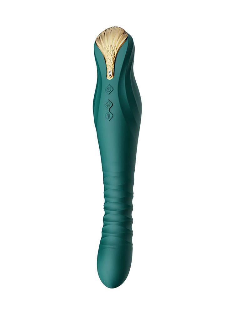 Zalo King Vibrating Thruster: Stoßender Vibrator, petrol