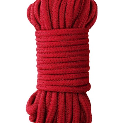 Ouch! Japanese Silk Rope: Bondageseil (10 m), rot Ouch! Japanese Silk Rope: Bondageseil (10 m), rot