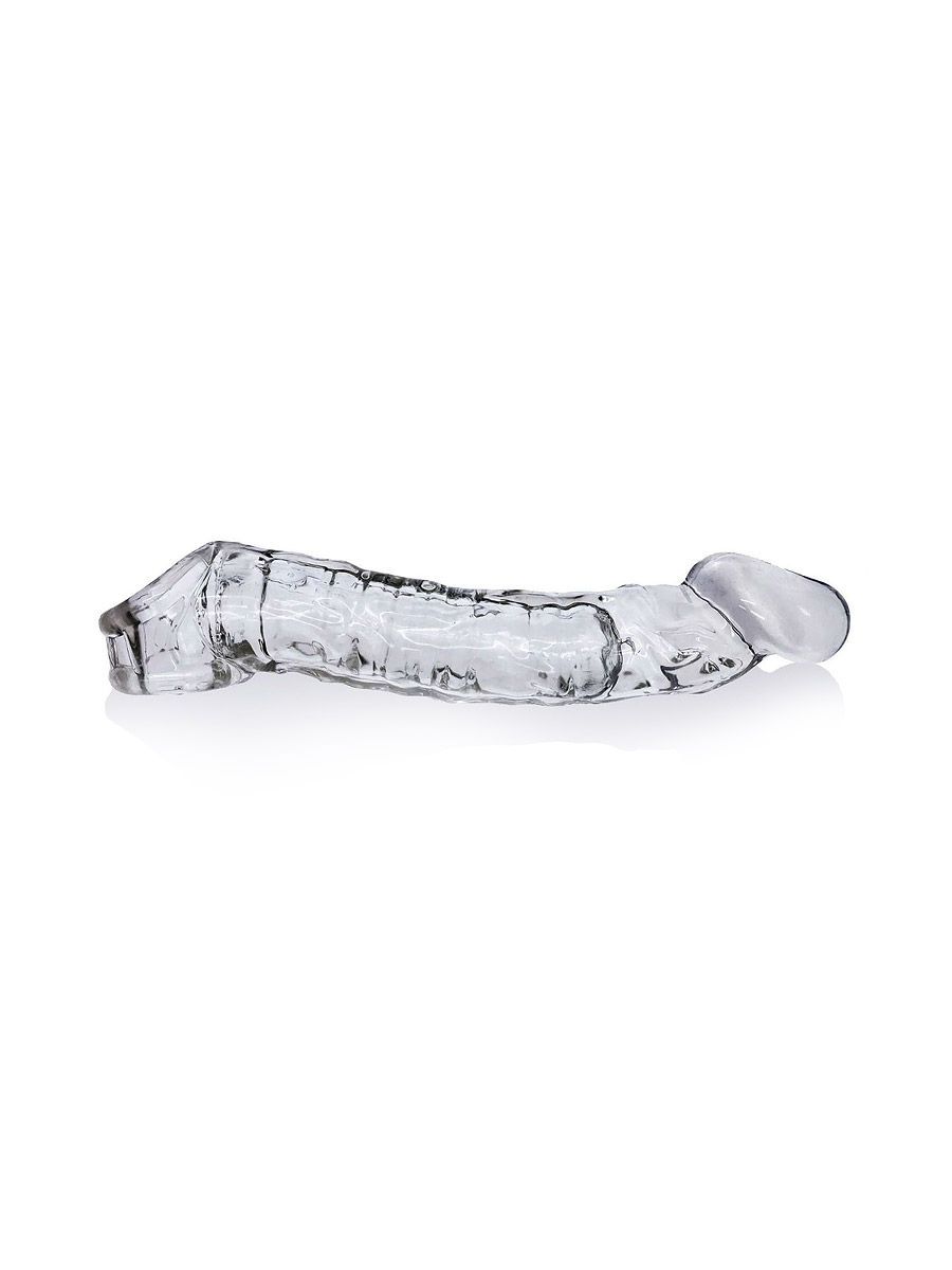Oxballs Muscle Ripped Cocksheath: Penissleeve mit Hodenring, transparent