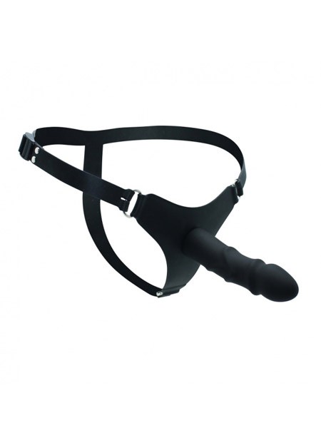 Silikon-Strap-On mit Dildo (14cm), schwarz