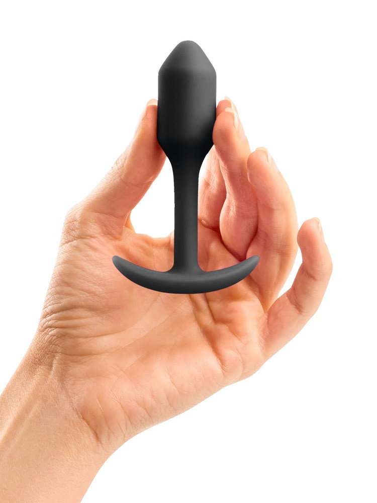 B-Vibe Snug Plug 1: Analplug, schwarz