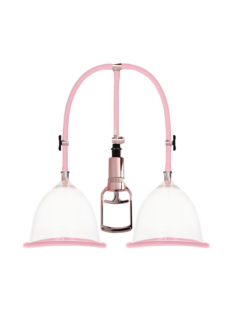 Pumped Breast Pump Set L: Brustpumpe, rosa/roségold