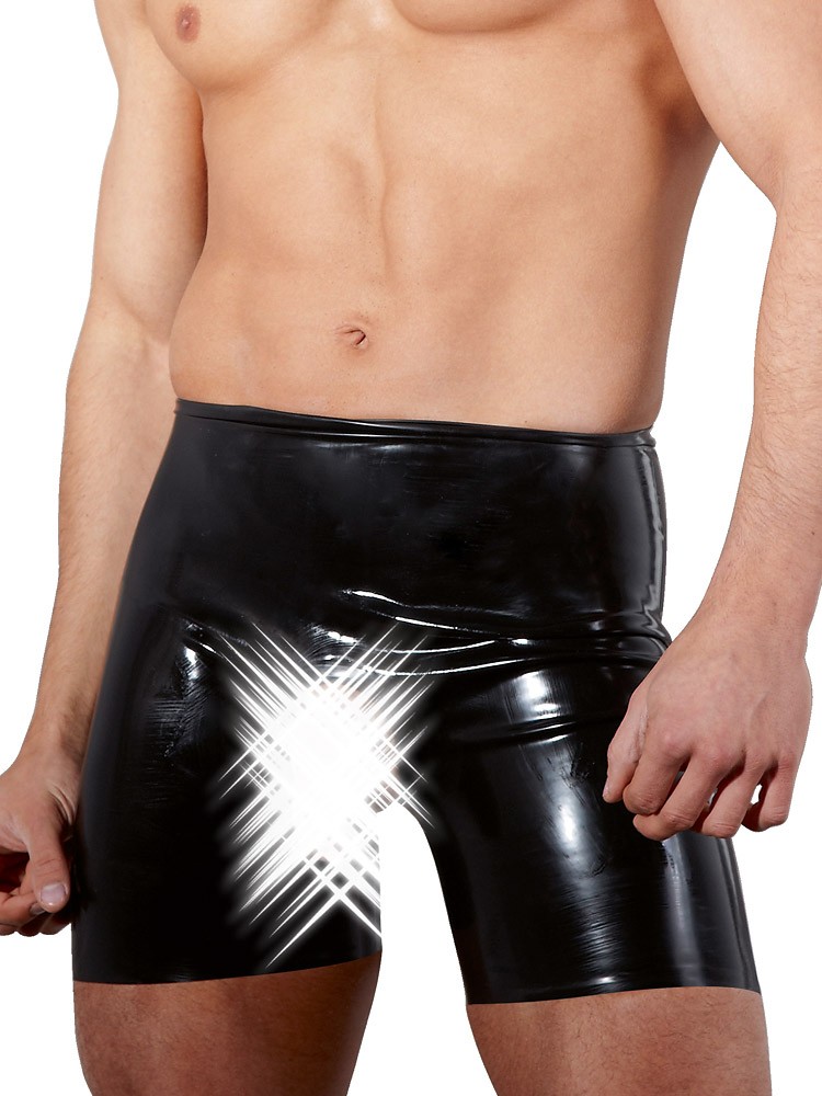 Latex-Ouvertpant, schwarz (XL)