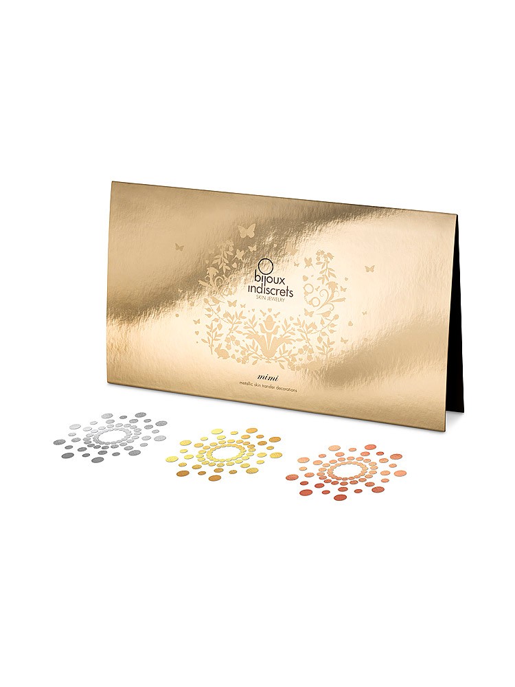 Bijoux Indiscrets Mimi Temporary Tattoo: Bodysticker 3er Pack, metallic