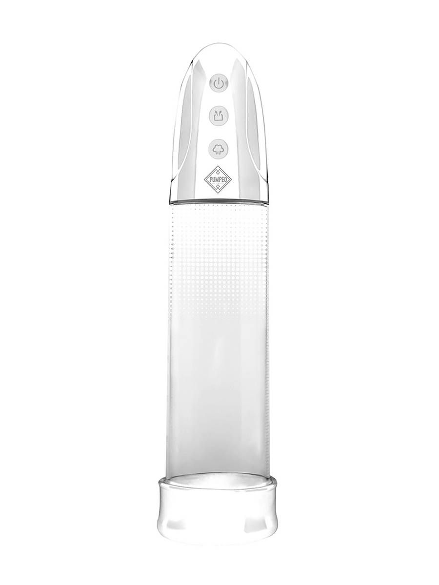 Pumped Automatic Rechargeable Luv Pump: Penispumpe, weiß/transparent