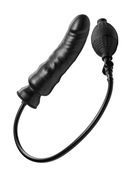 Master Series Renegade Inflatable Dildo: Dildo mit Pumpe, schwarz