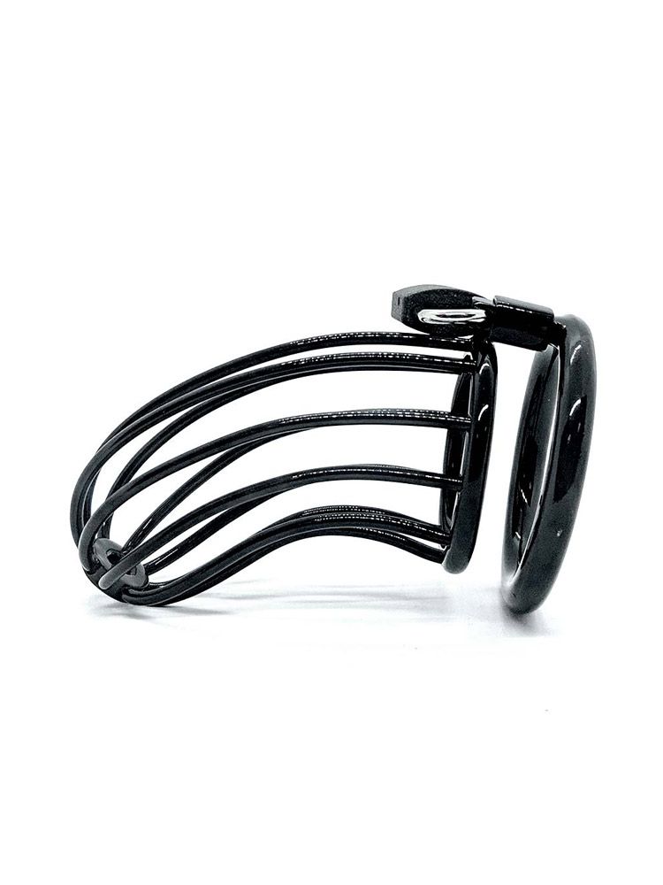Black Label Stainless Steel Black Chastity Outlined: Edelstahl-Peniskäfig, sc... (50mm)